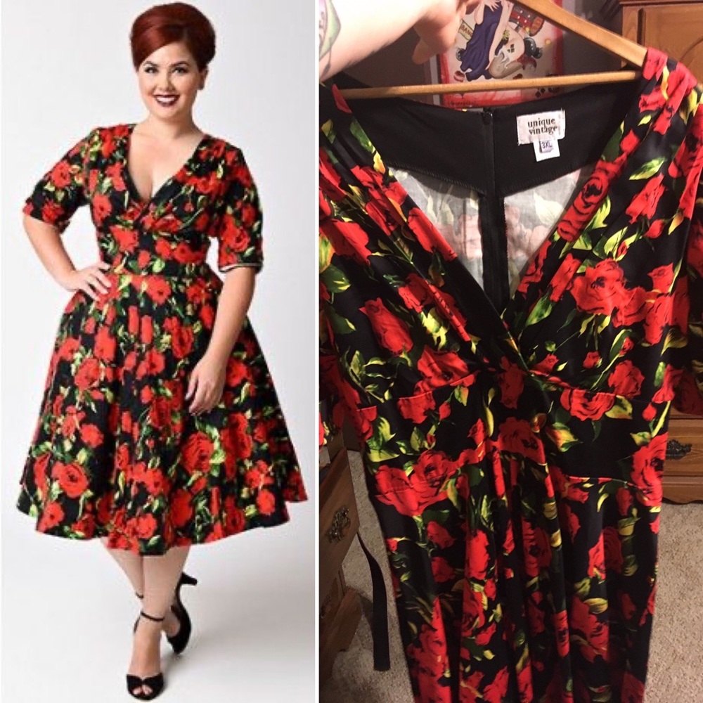 Unique Vintage swing dress size 18